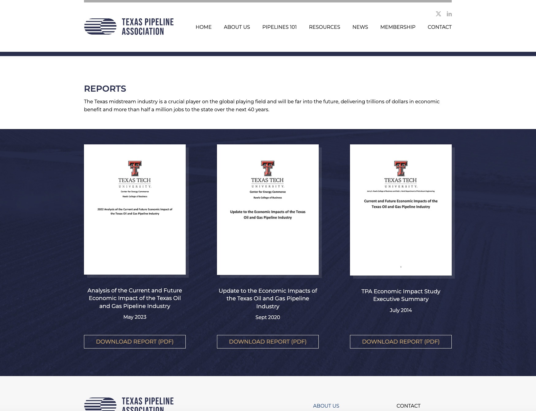 Texas Pipeline Association — custom WordPress website by Bound By