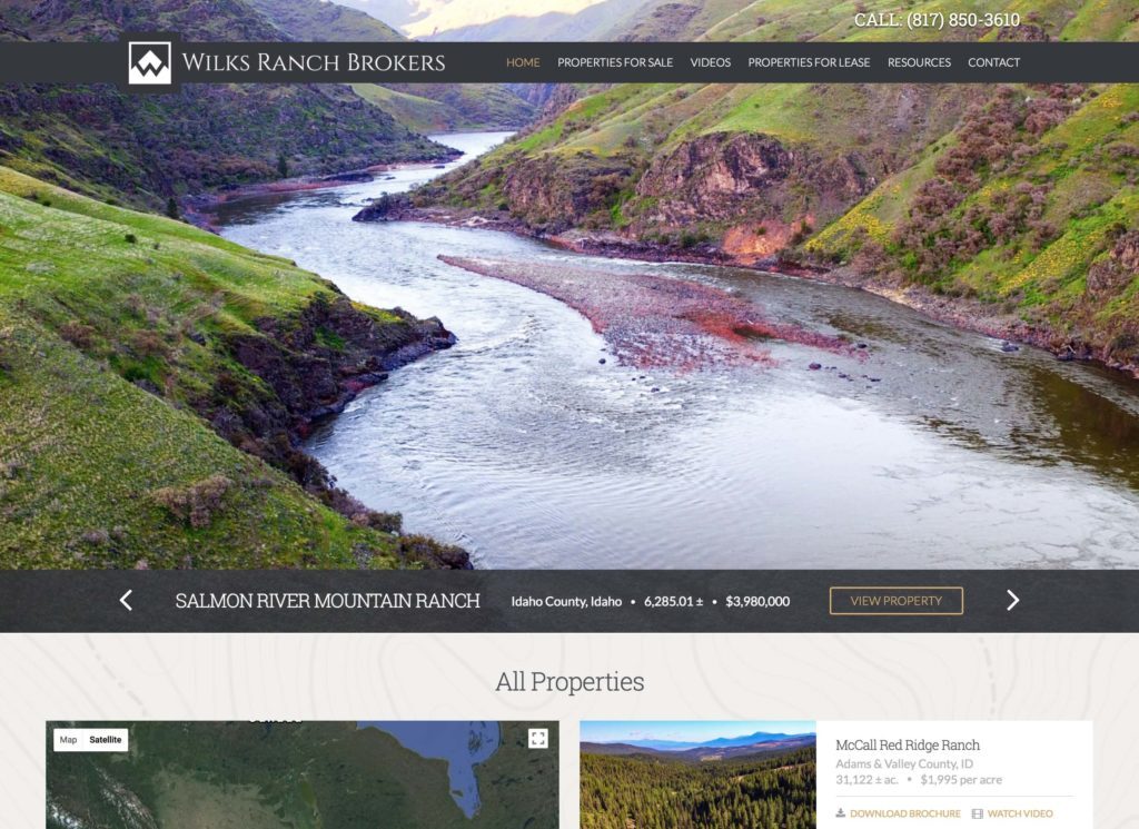 Wilks Ranch Brokers — custom WordPress website by Bound By