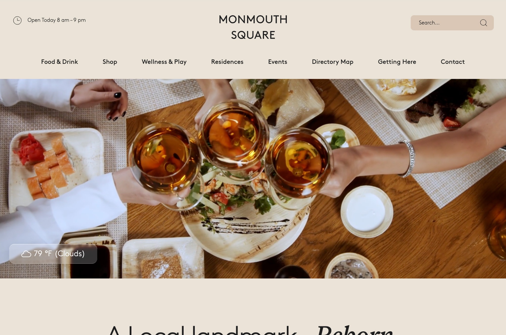 Monmouth Square — custom WordPress website by Bound By