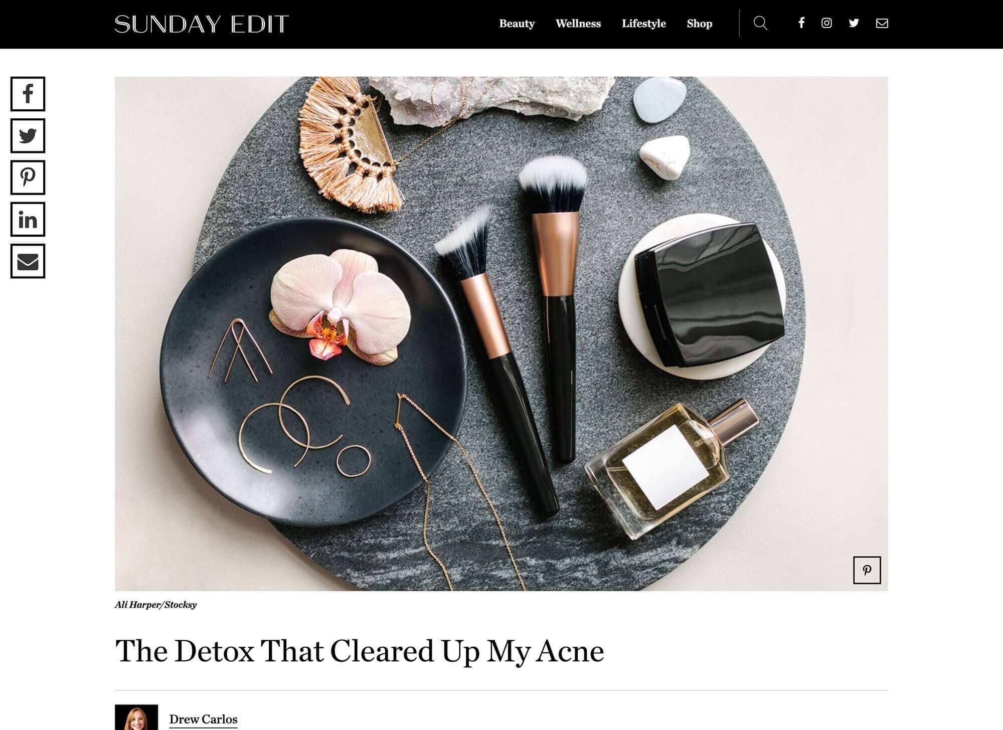 The Sunday Edit — custom WordPress website by Bound By