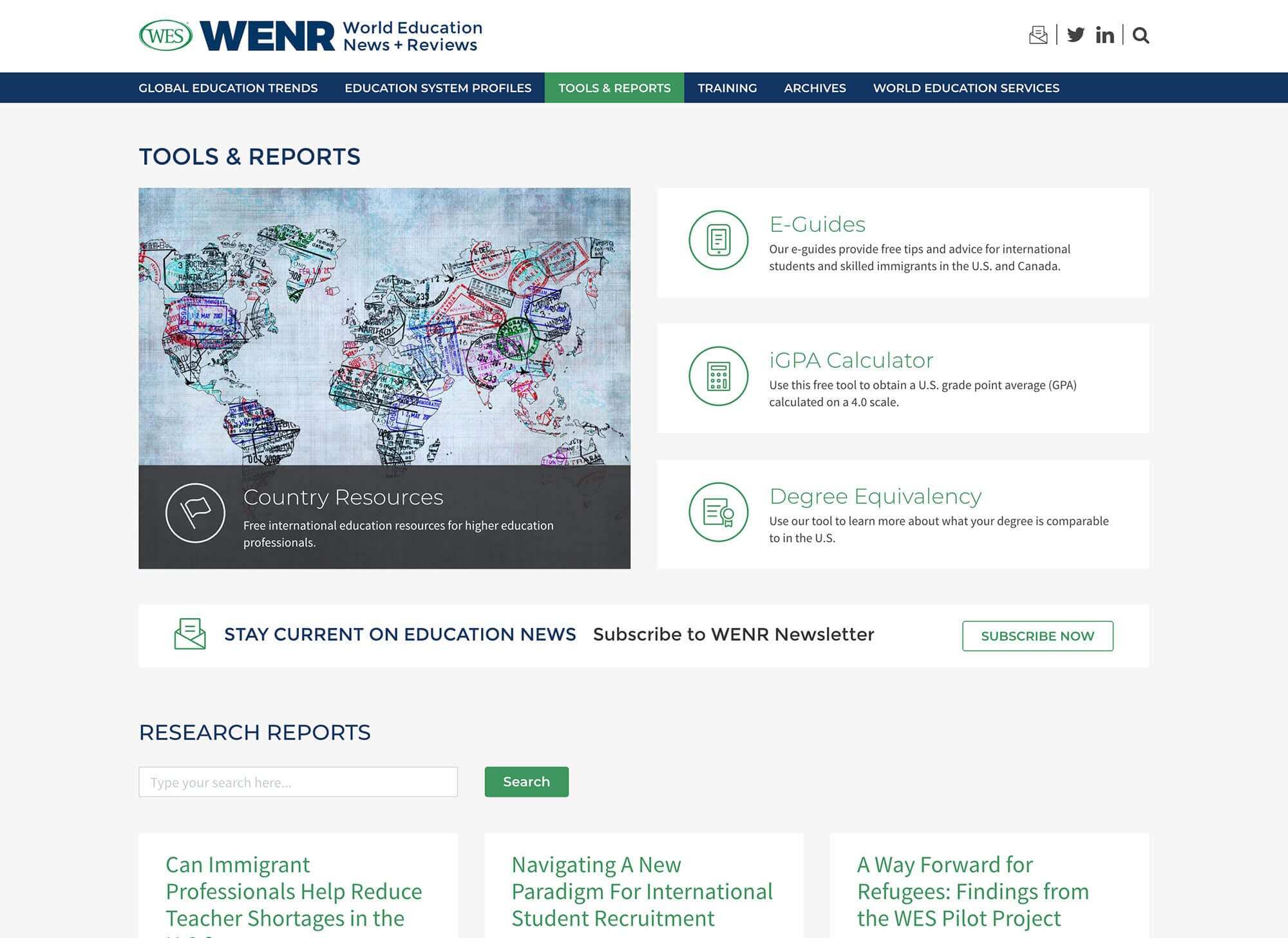 WENR — custom WordPress website by Bound By