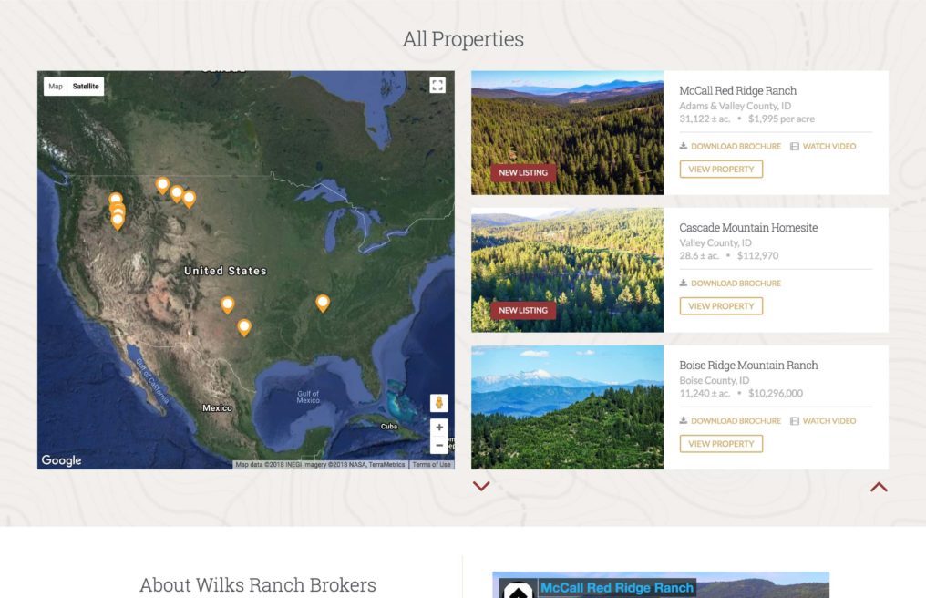 Wilks Ranch Brokers — custom WordPress website by Bound By