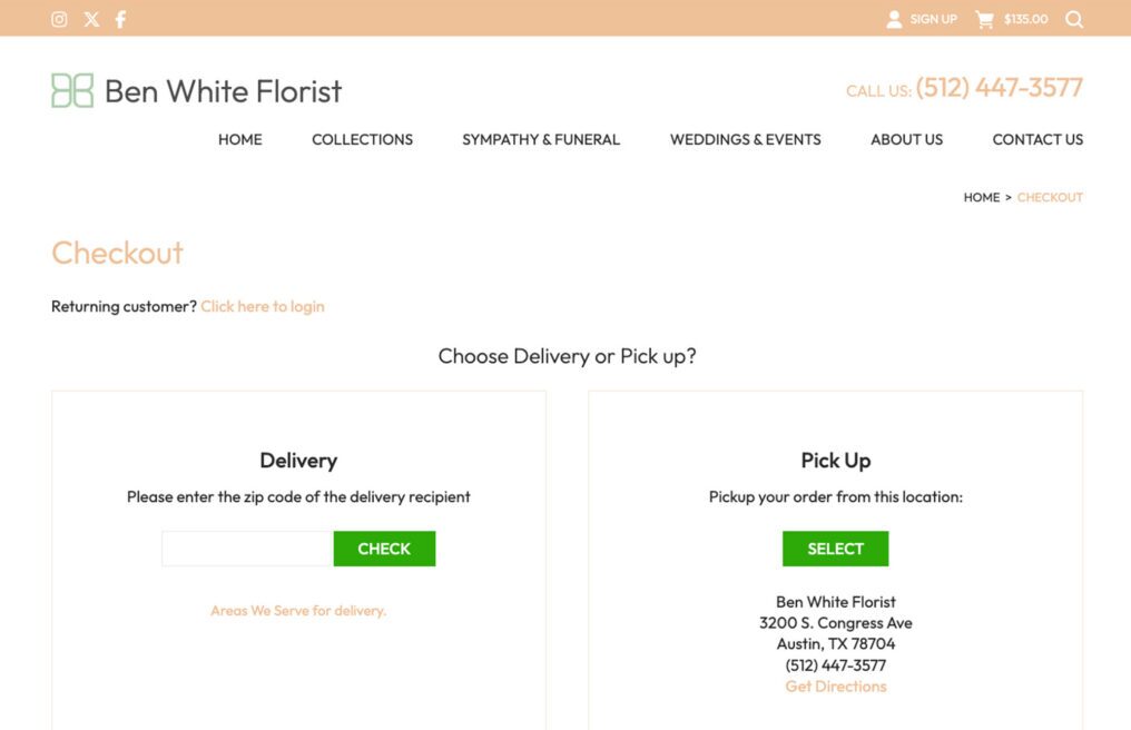 Ben White Florist — custom WordPress WooCommerce website by Bound By