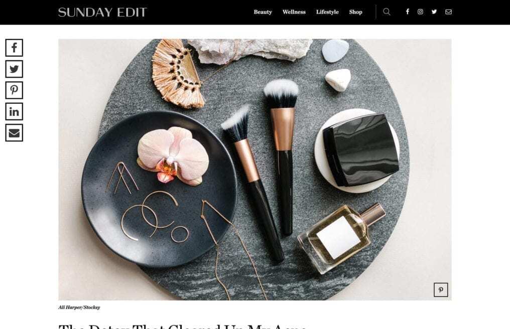 The Sunday Edit — custom WordPress website by Bound By