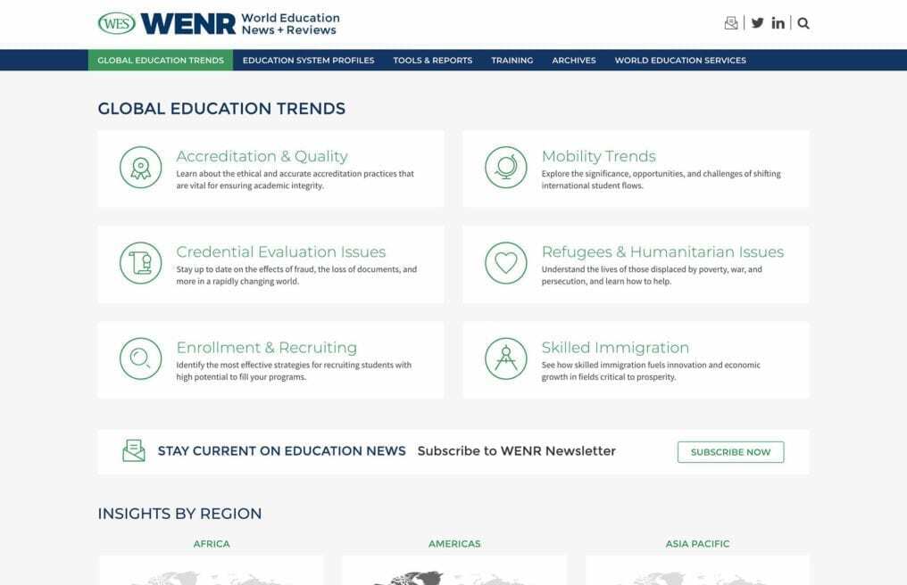 WENR — custom WordPress website by Bound By