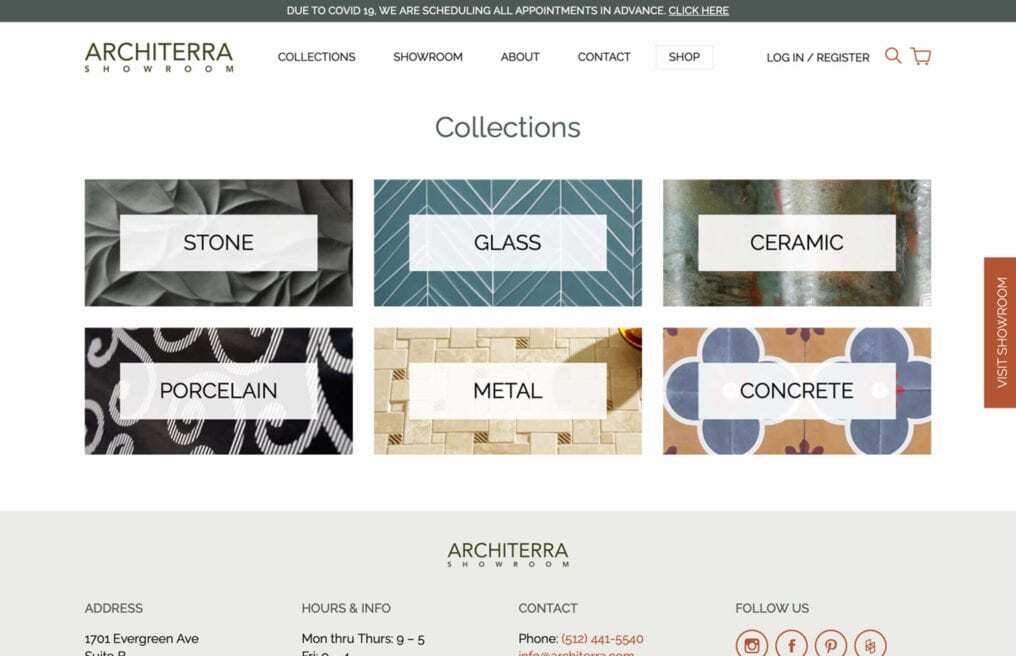 Architerra — custom WordPress WooCommerce website by Bound By
