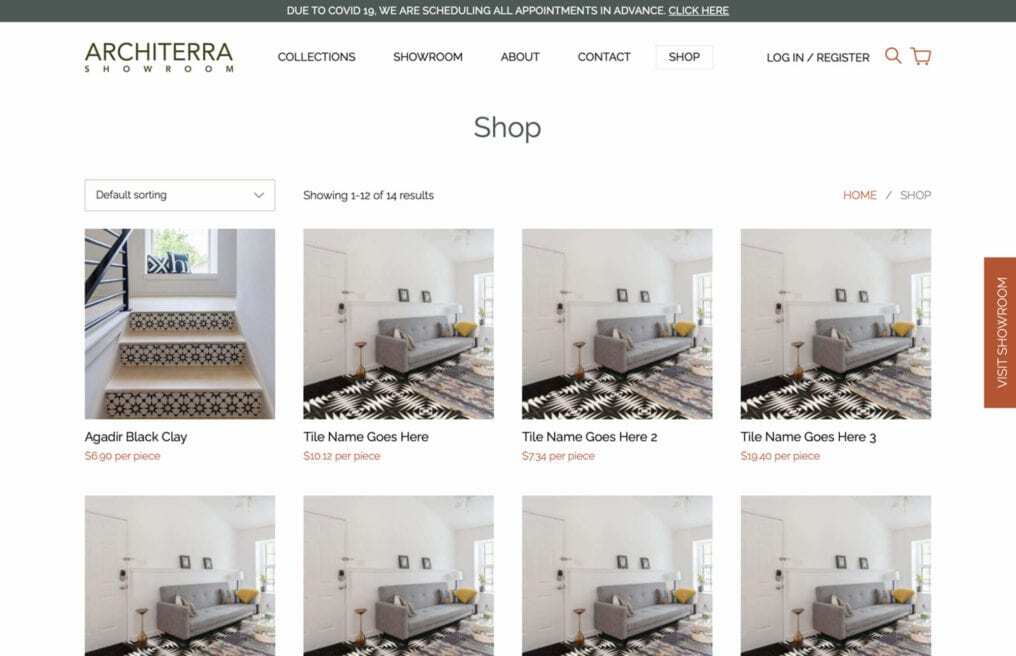 Architerra — custom WordPress WooCommerce website by Bound By
