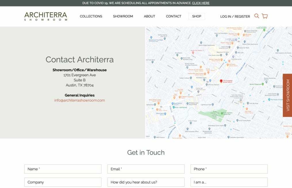 Architerra — custom WordPress WooCommerce website by Bound By
