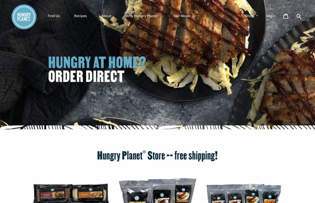 Hungry Planet — Shopify ecommerce website by Bound By