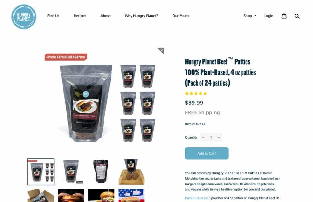 Hungry Planet — Shopify ecommerce website by Bound By