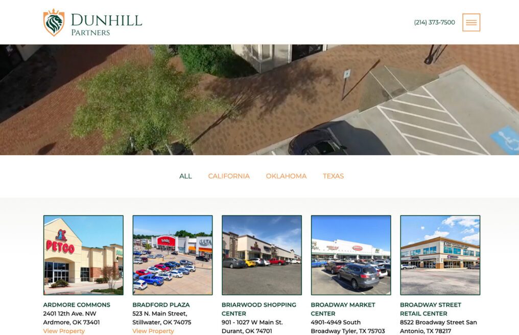 Dunhill Partners — custom WordPress website by Bound By