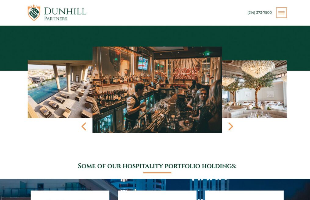 Dunhill Partners — custom WordPress website by Bound By