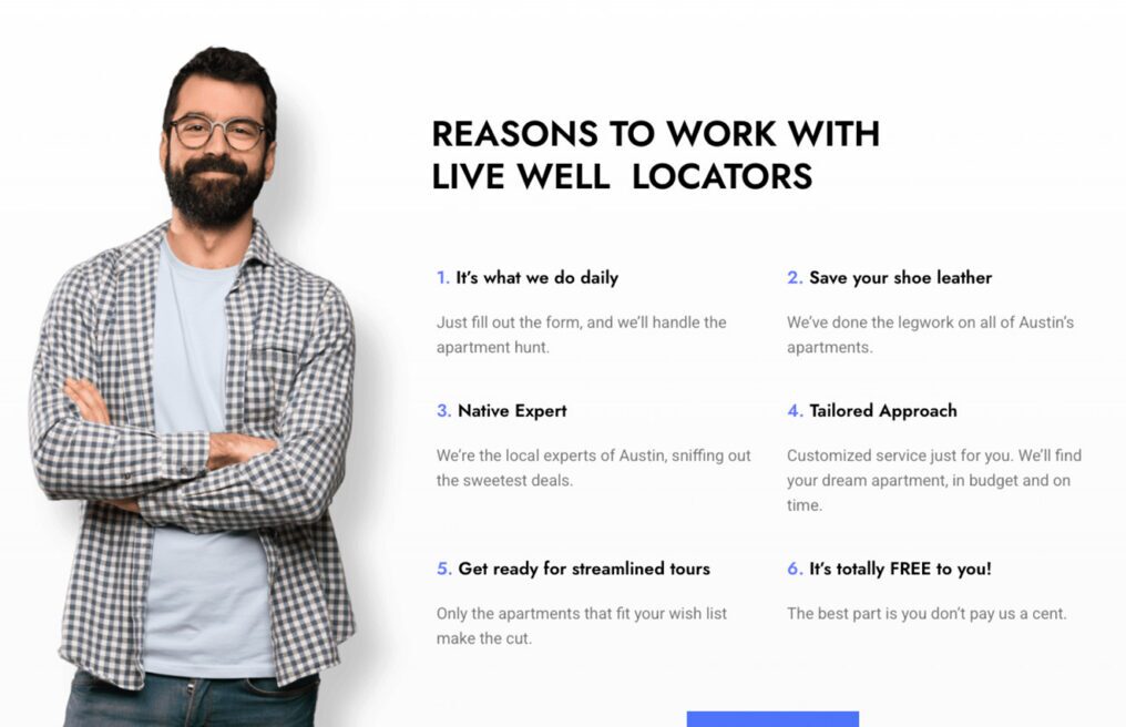 Live Well Locators — custom WordPress website by Bound By
