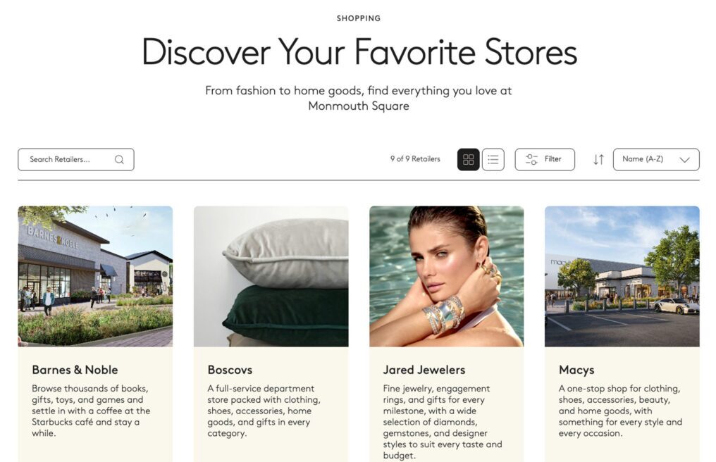 Monmouth Square — custom WordPress website by Bound By