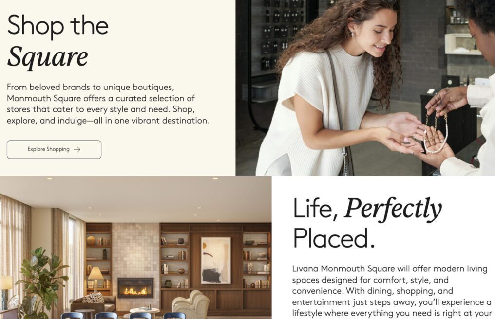 Monmouth Square — custom WordPress website by Bound By