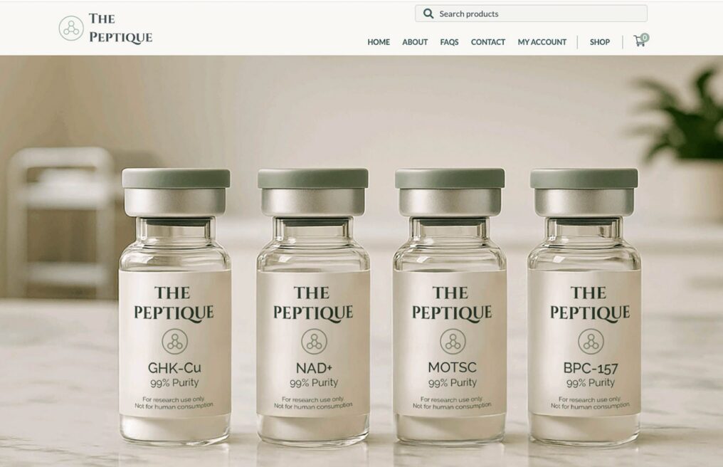 The Peptique — WooCommerce WordPress website by Bound By