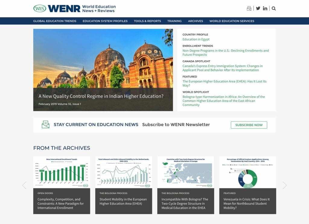 WENR — custom WordPress website by Bound By