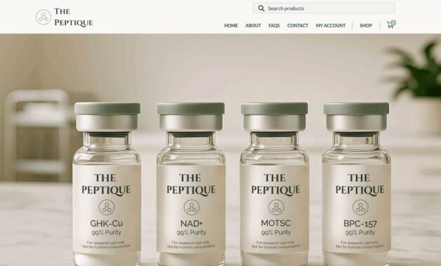 The Peptique — WooCommerce WordPress website by Bound By